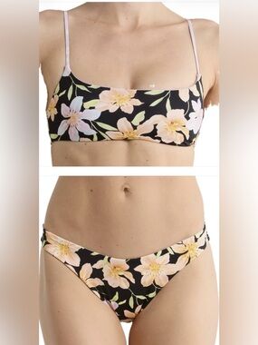 Billabong Twin Sol Reversible Jaclyn Crop Bikini Top and Bottoms!  NWT!!!